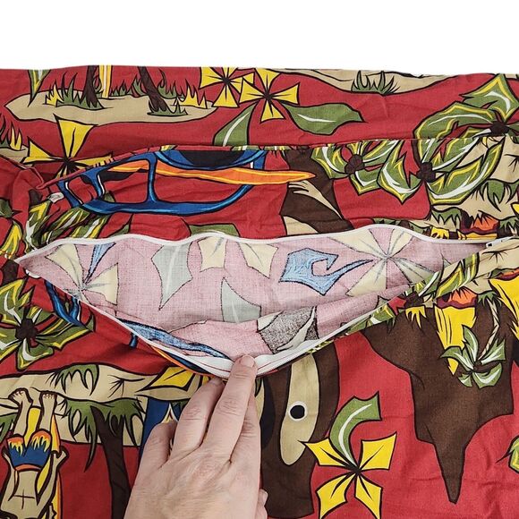 UHULA HAWAIIAN PILLOWCASE PALM TREES SURFBOARD SURF BEDDING TROPICAL BEACH CONDO - Picture 5 of 6